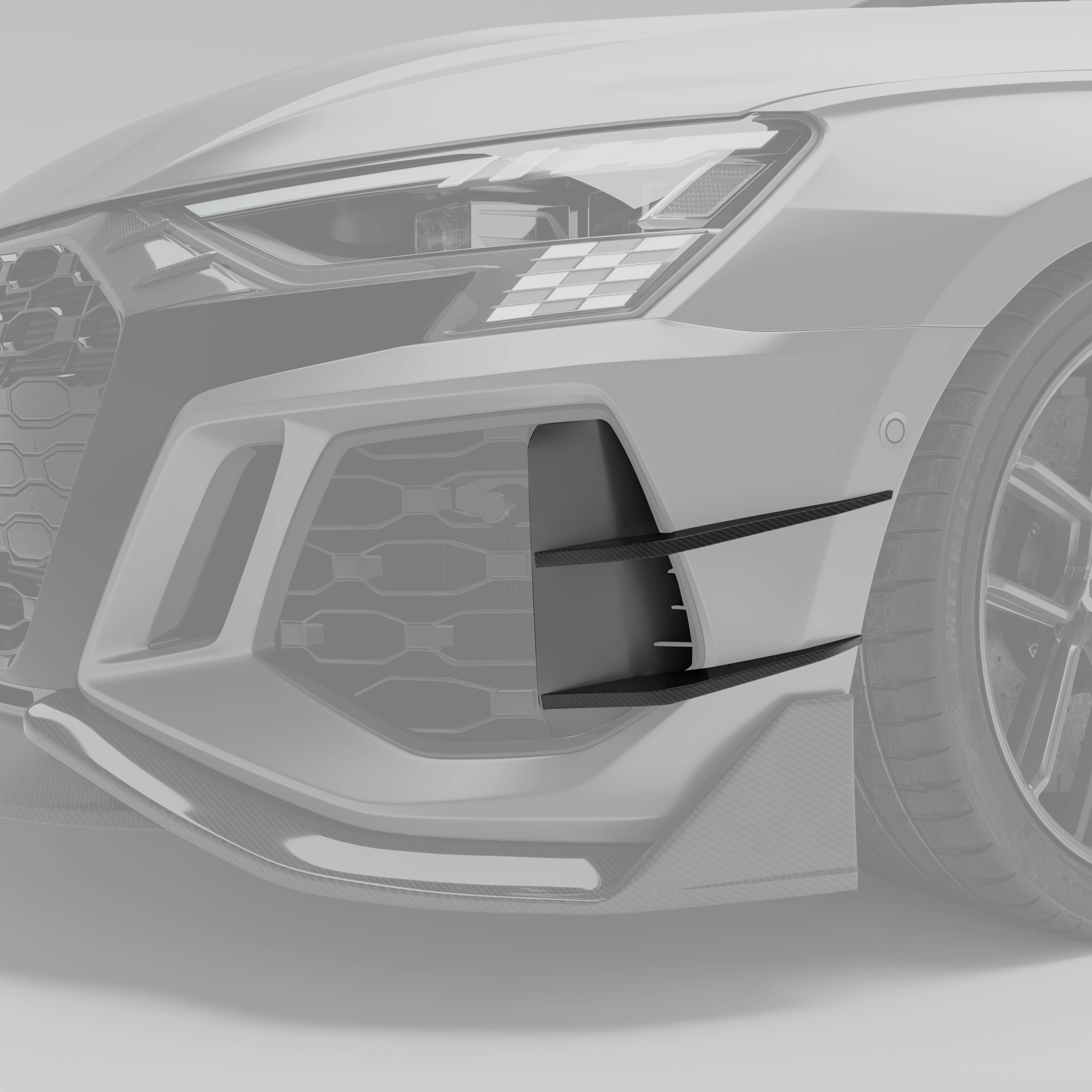 Audi RS3 8Y Limousine Carbon Fiber Canards