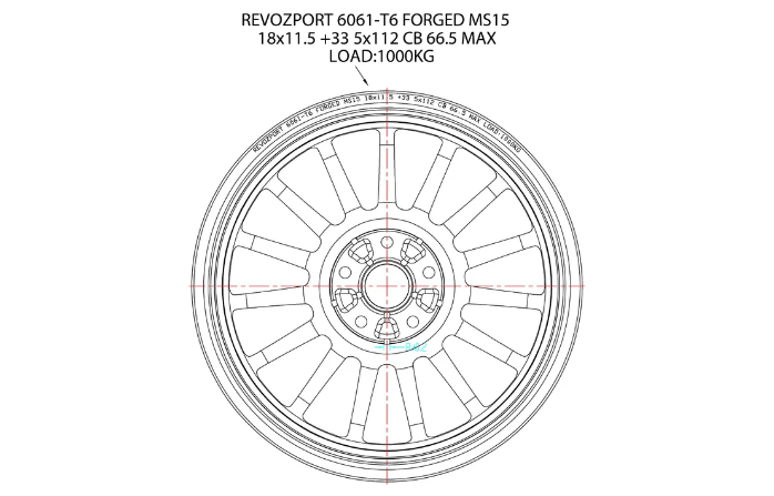 MS15 engineering drawing