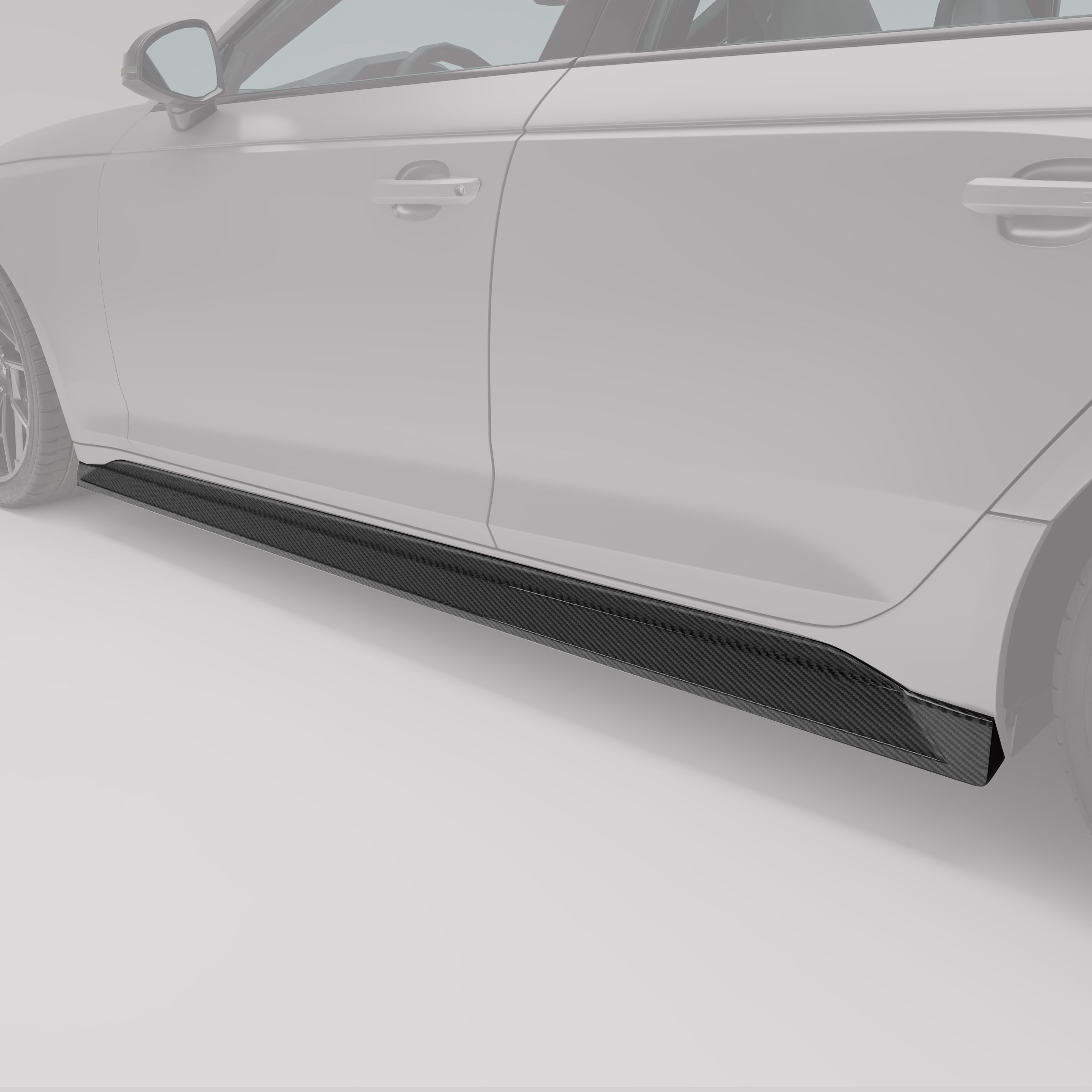 Audi RS4 B9.5 Facelift Carbon Fiber Side Skirts
