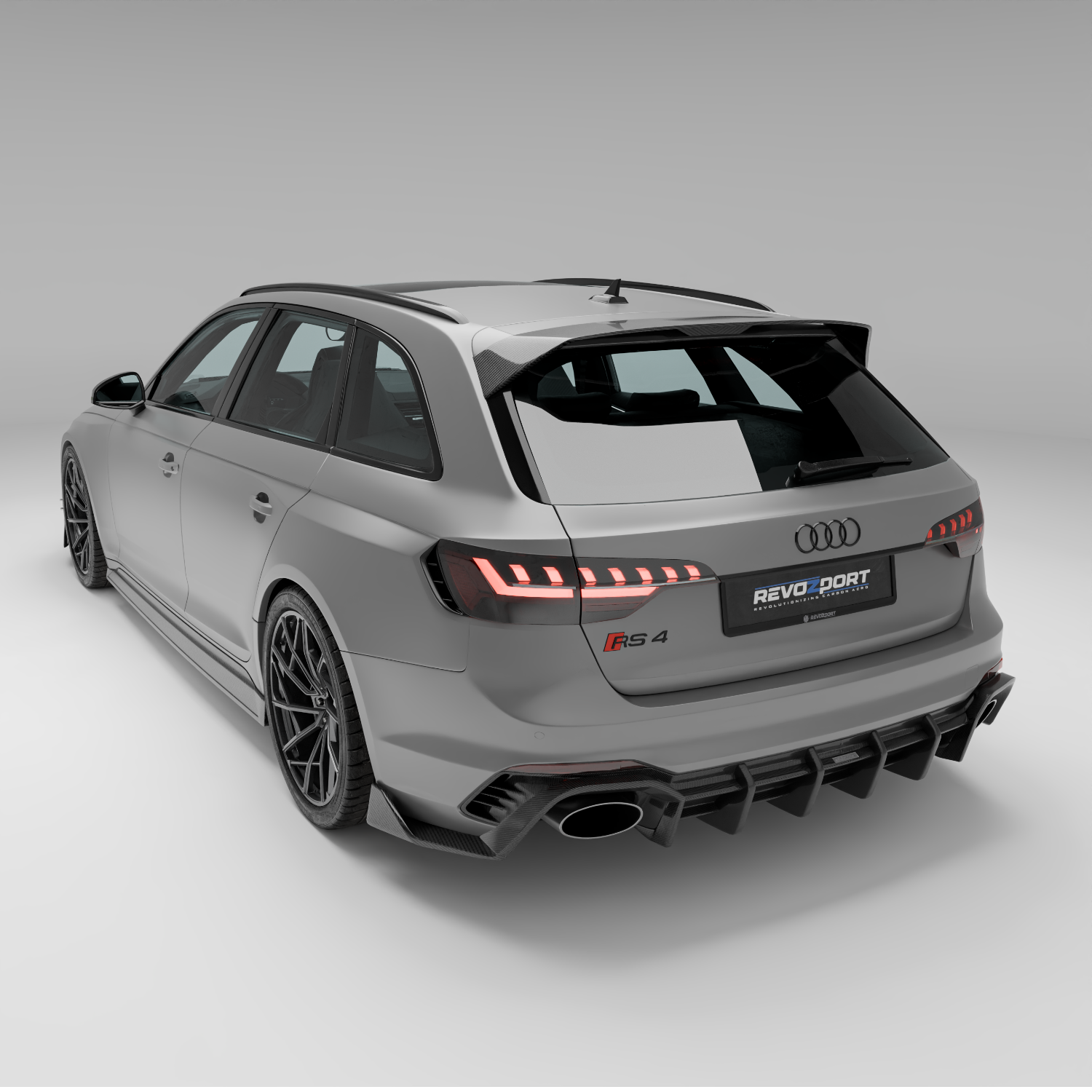 Audi RS4 B9.5 Facelift Carbon Fiber Roof Spoiler