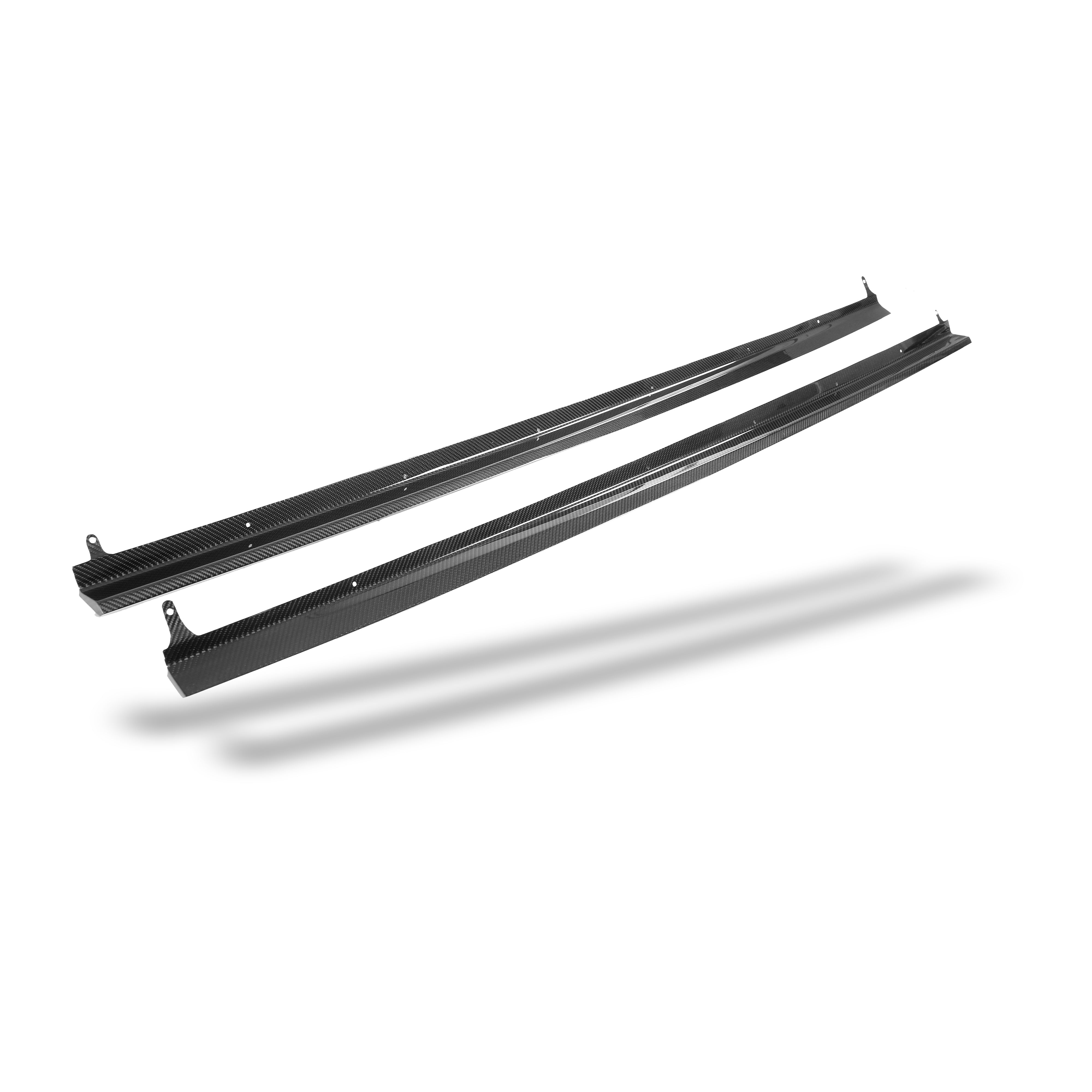 Audi RS6 C8 Carbon Fiber Side Skirts - Revozport