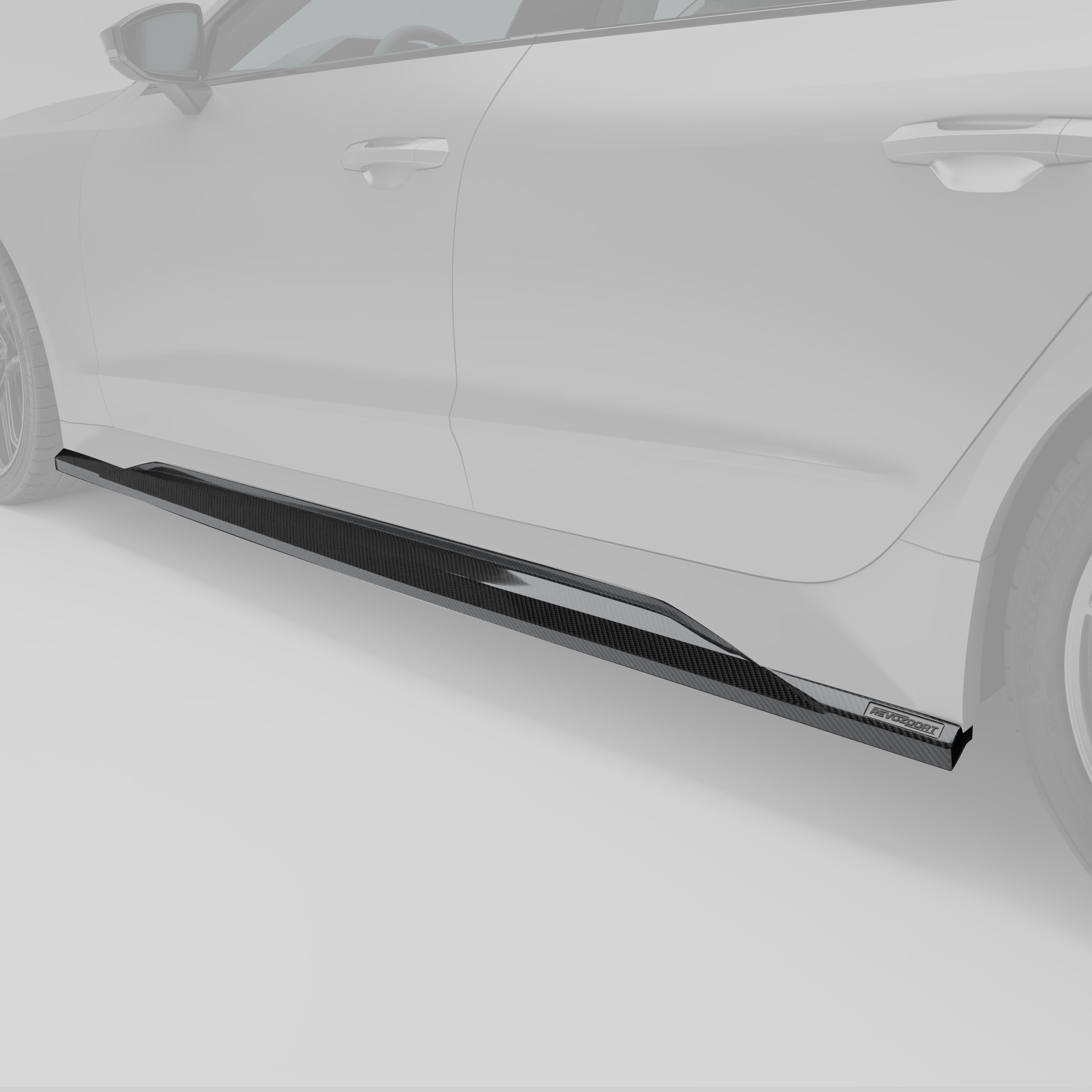 Audi RS7 C8 Carbon Fiber Side Skirts - Revozport