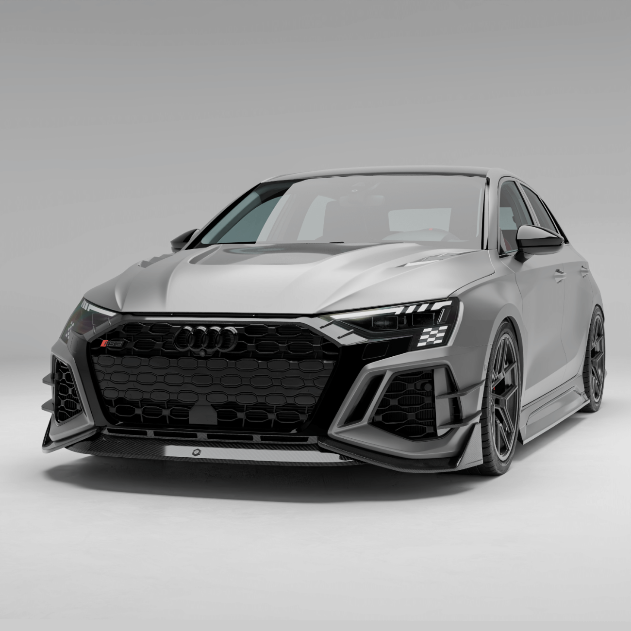 Audi RS3 8Y Sportback Carbon Fiber Front Lip | RevoZport – Revozport