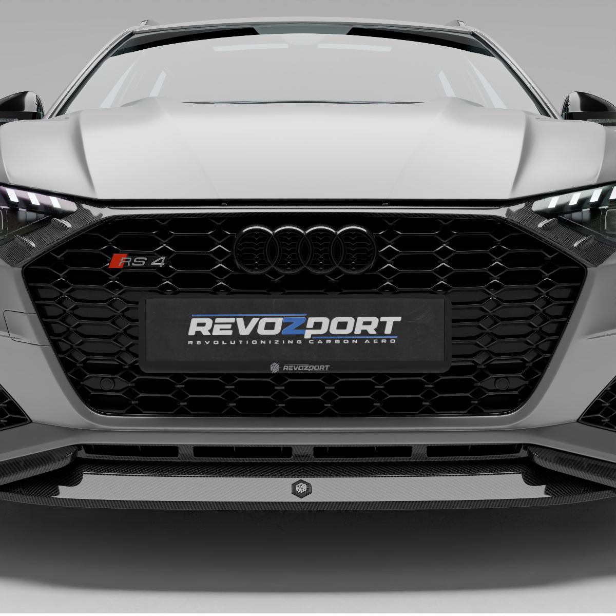 Audi RS4 B9.5 Facelift Avant Carbon Fiber Grill Renderings