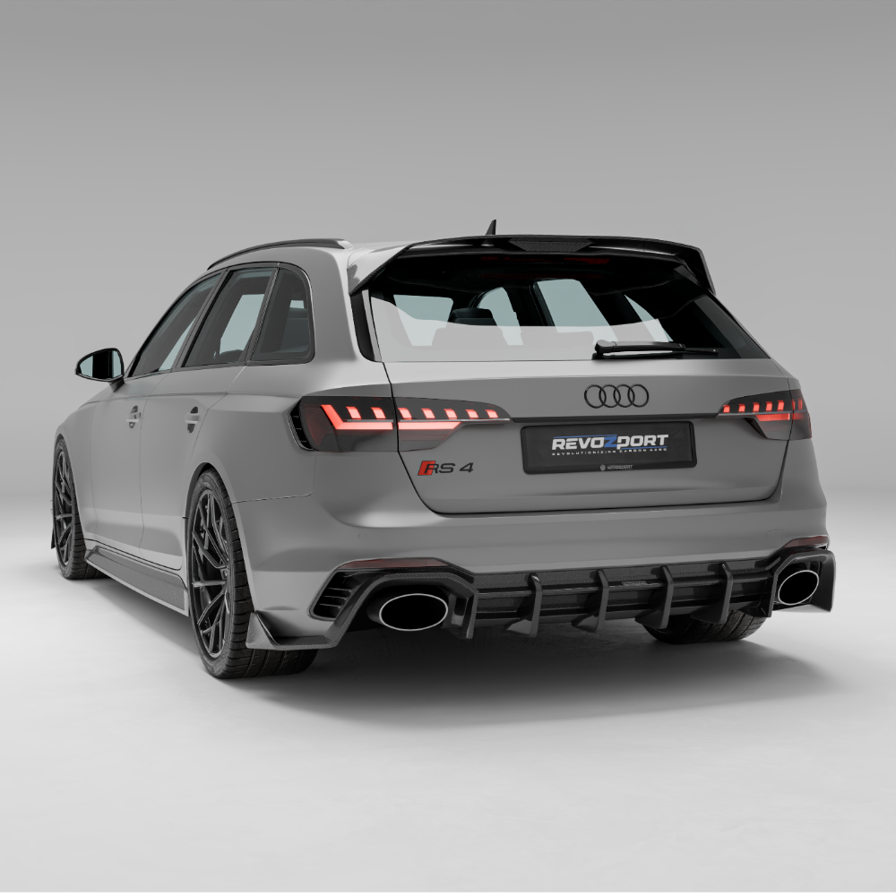 Audi RS4 B9.5 Facelift Avant Carbon Fiber Renderings