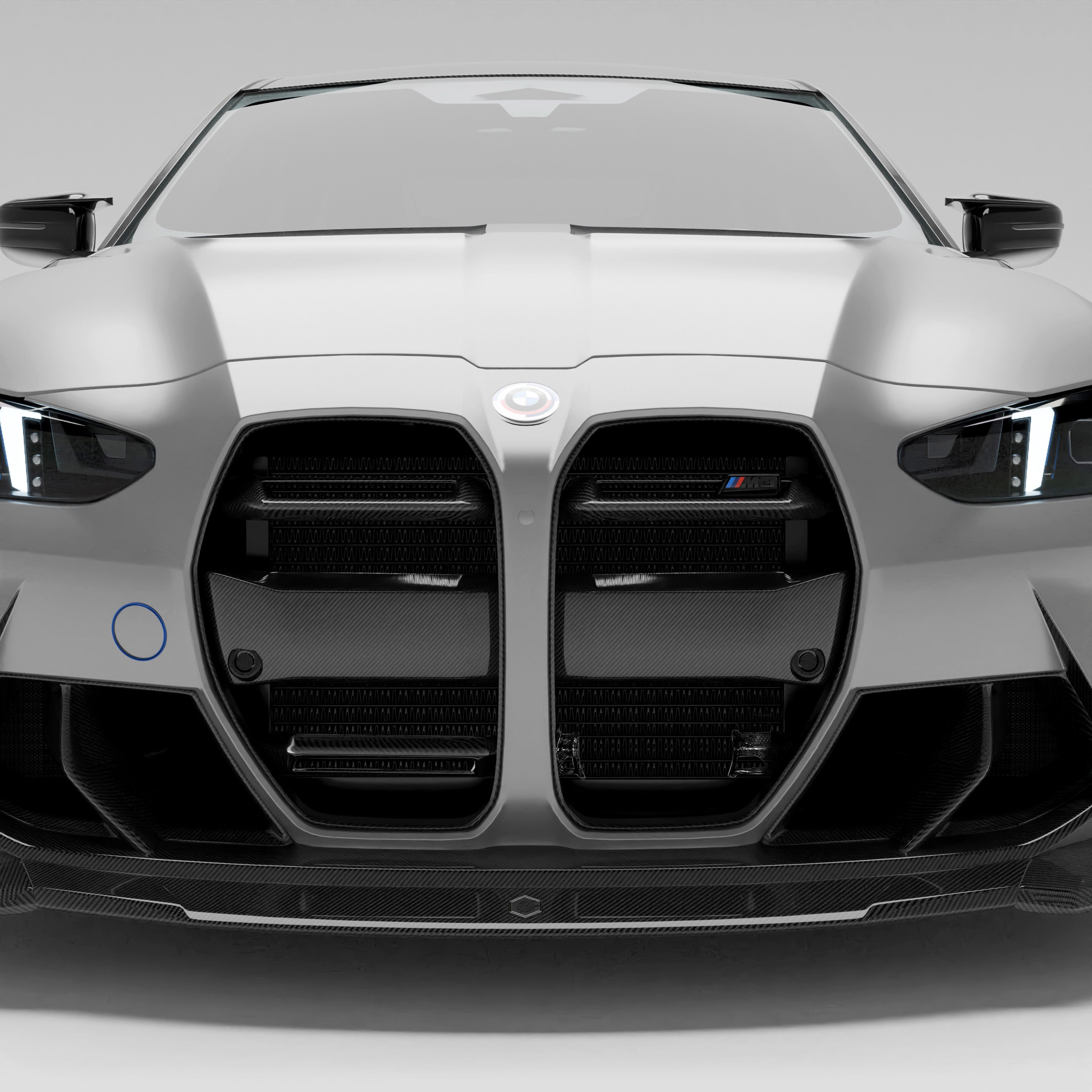 BMW M3 G80 Sedan Carbon Fiber Front Grill (with ACC) - Revozport