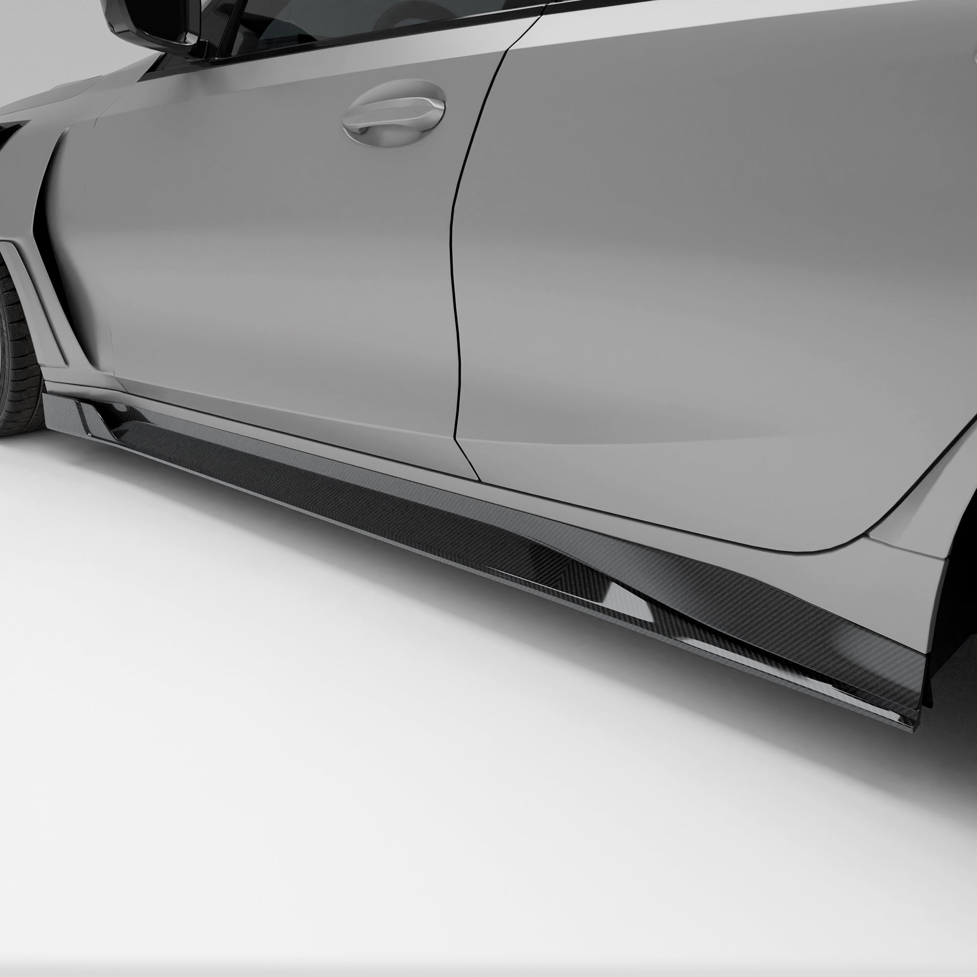 BMW M3 G80 Sedan 2021+ Carbon Fiber Side Skirts - Replacement