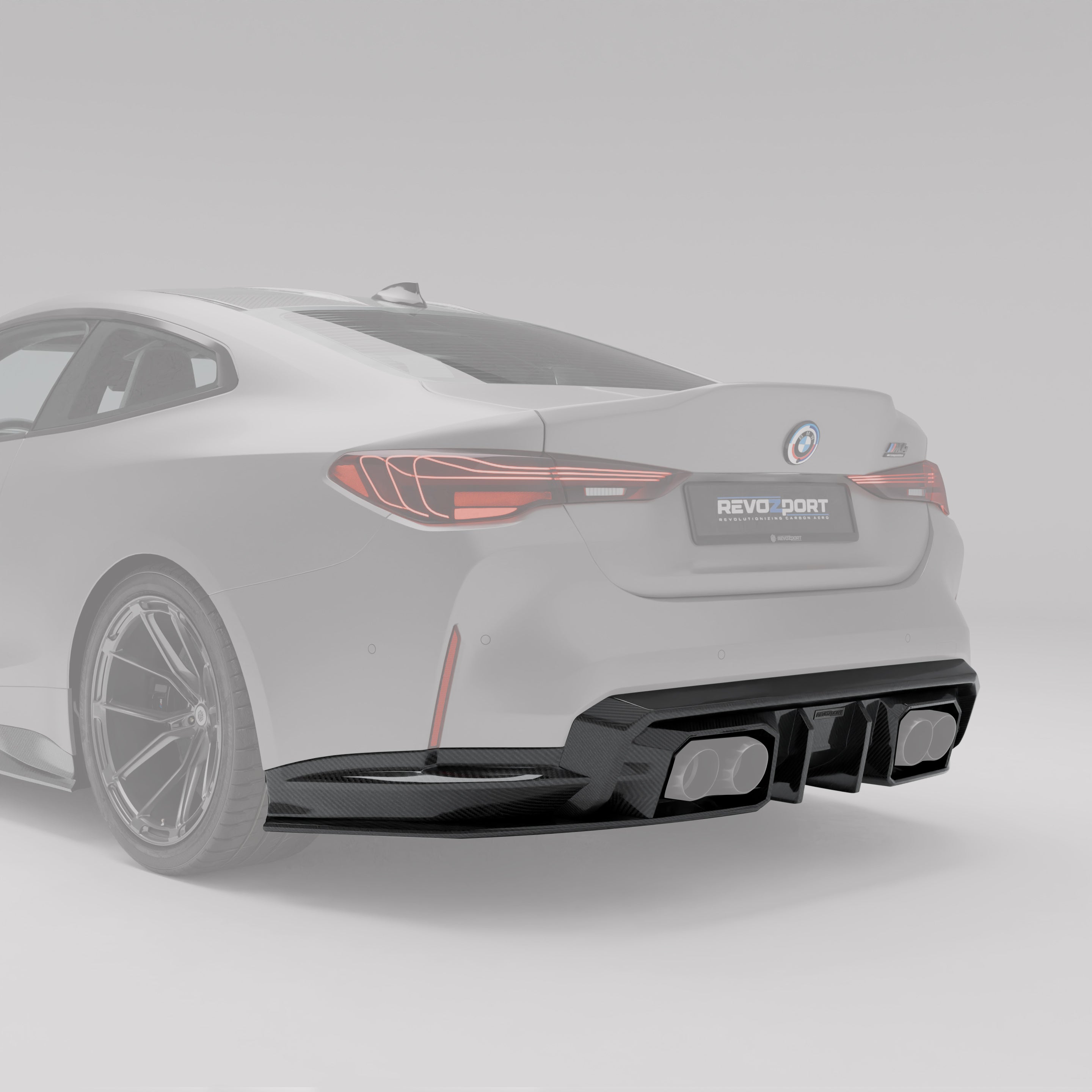 BMW M4 G82 Carbon Fiber Rear Diffuser - Revozport
