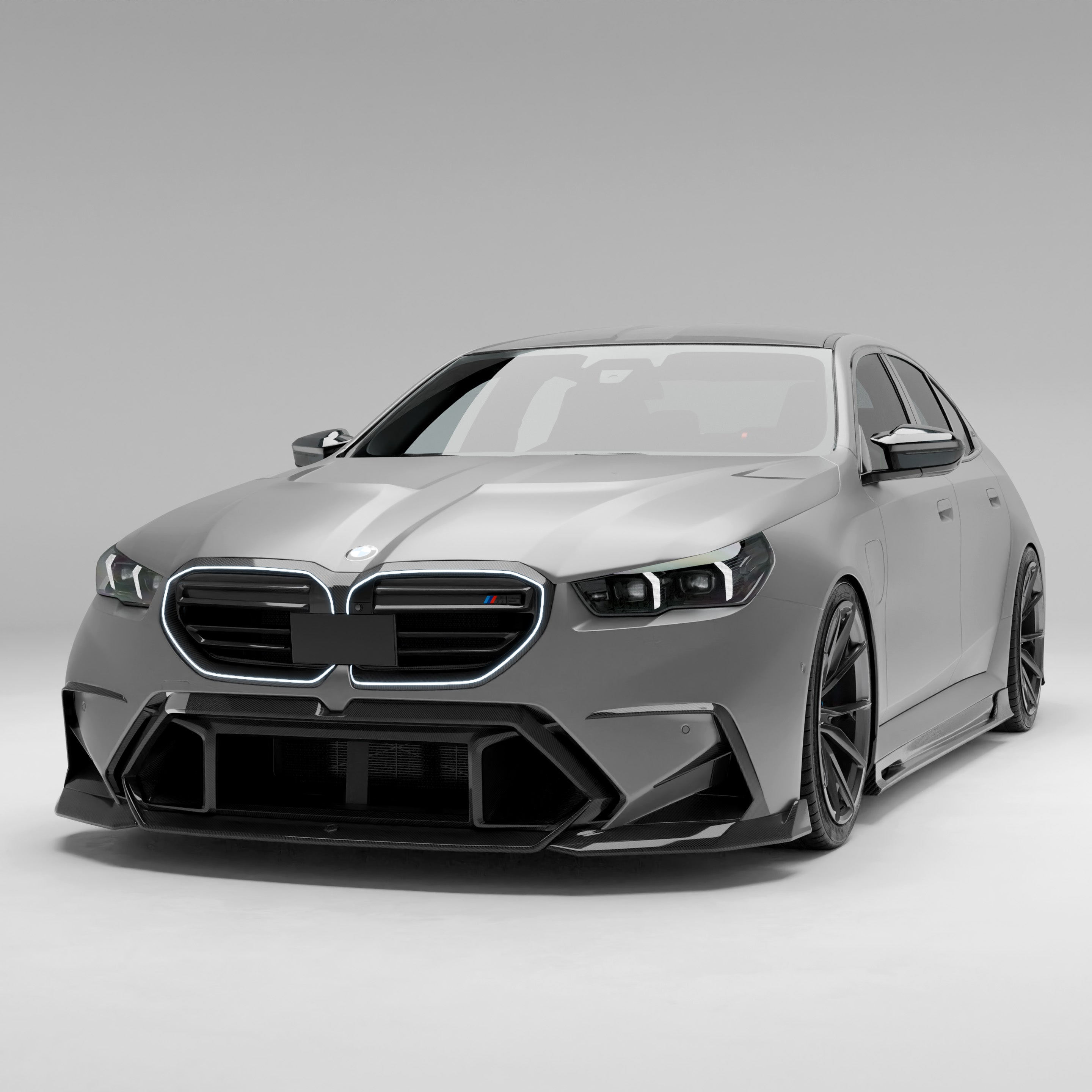 BMW M5 G90 Sedan 2024+ Carbon Fiber Front Lip - Front Splitter