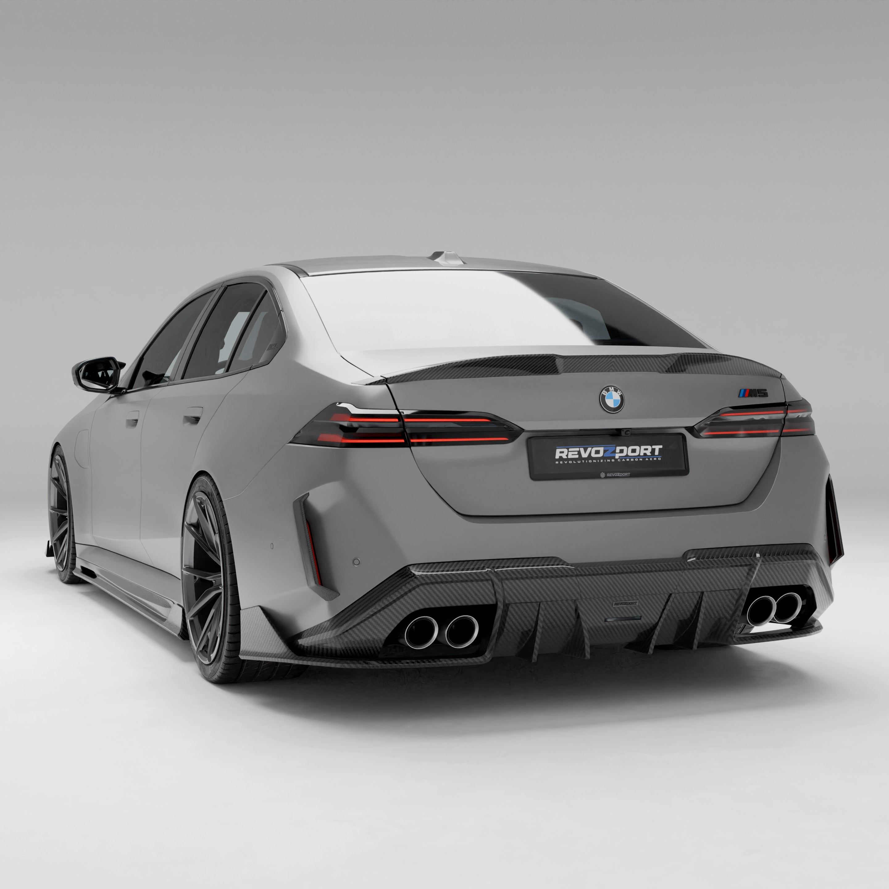 BMW M5 G90 Carbon Fiber Rear Diffuser - Revozport