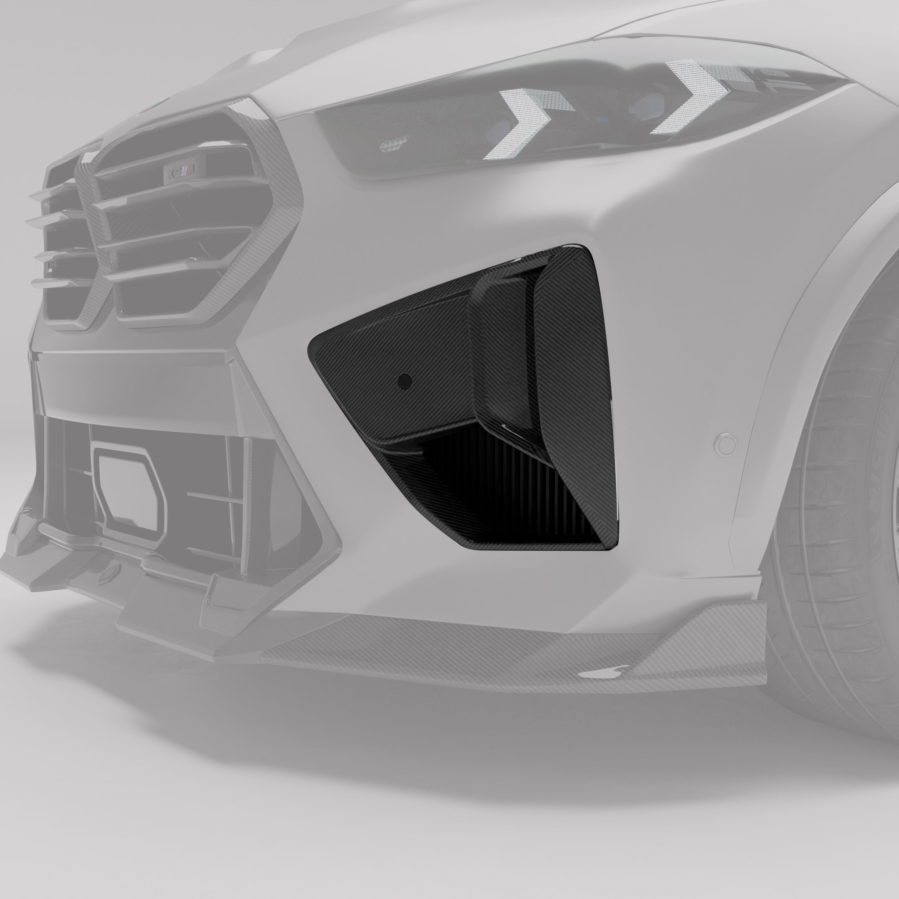 BMW X5M F95 LCI Carbon Fiber Front Bumper Air Vents – Revozport