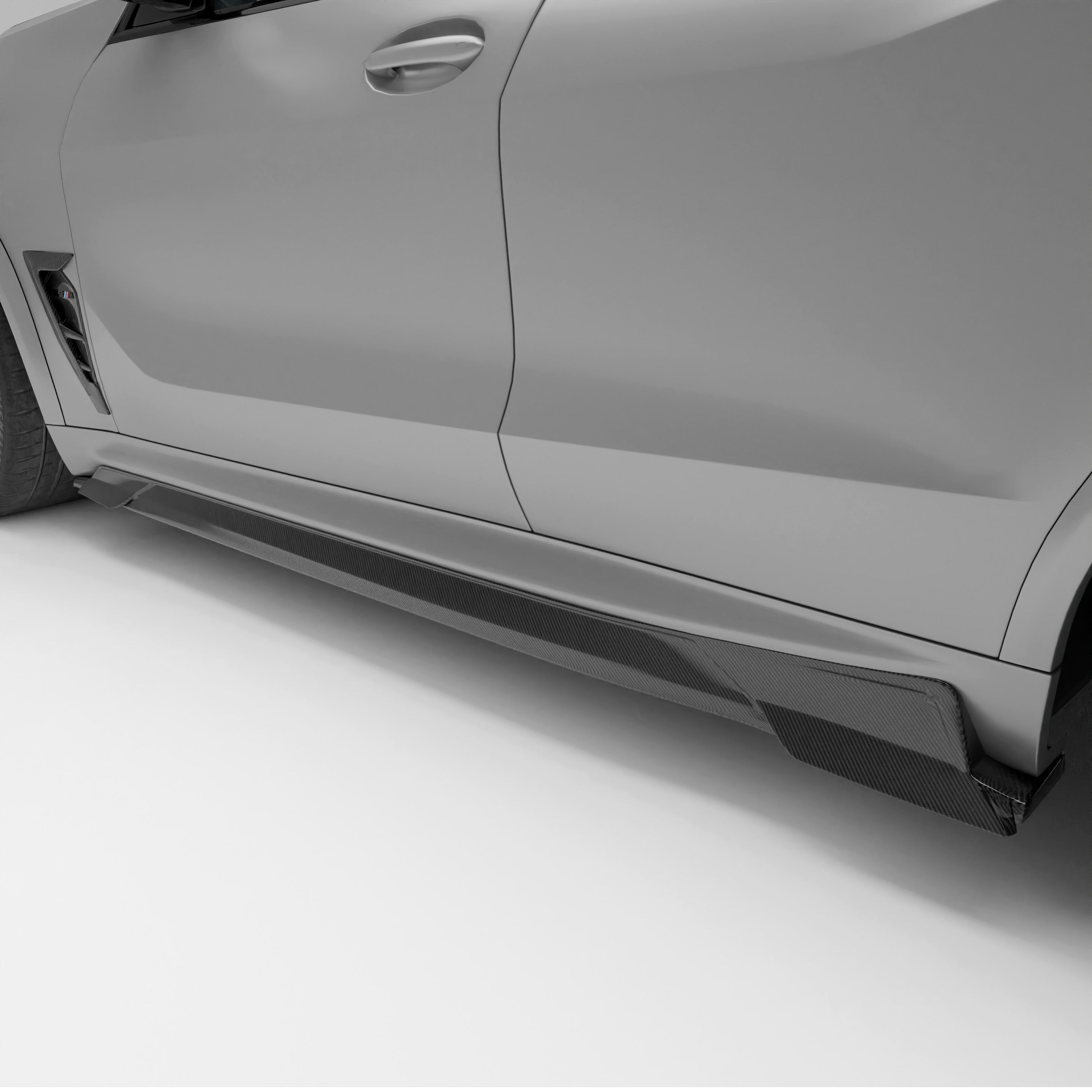 BMW X5M F95 LCI Carbon Fiber Side Skirts - Revozport
