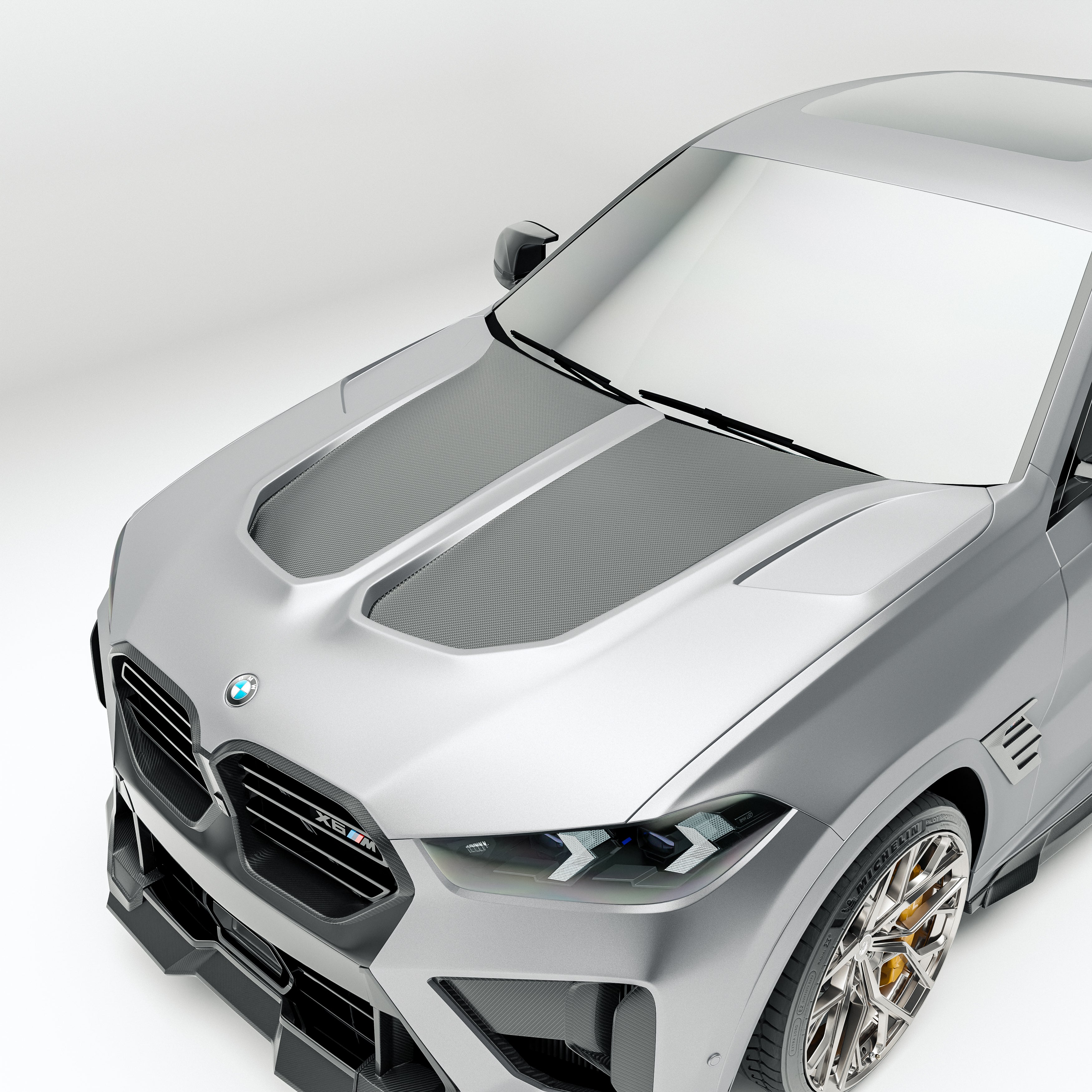 BMW X6M F96 LCI Carbon Fiber Hood - Revozport