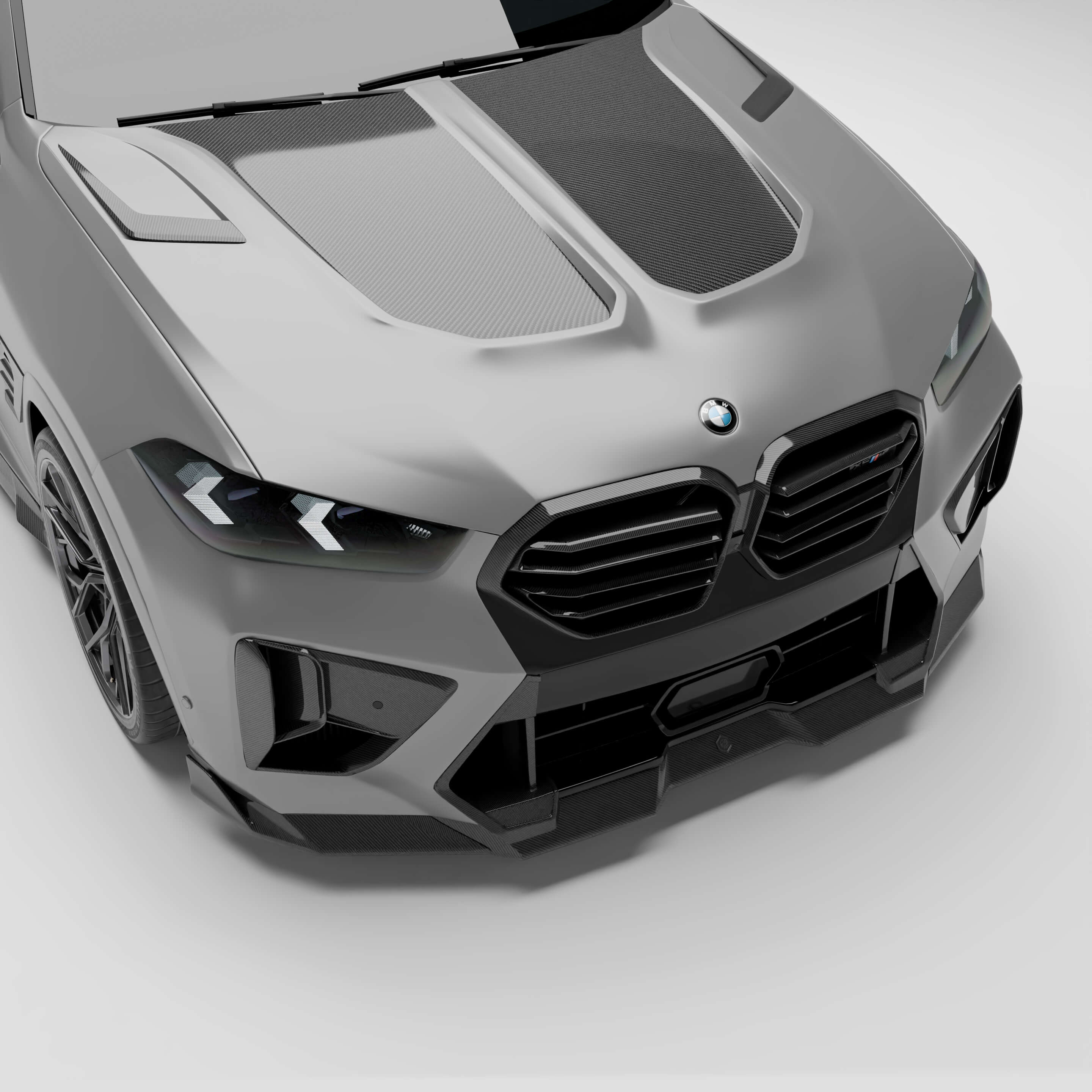 BMW X6M F96 LCI Carbon Fiber Hood - Revozport