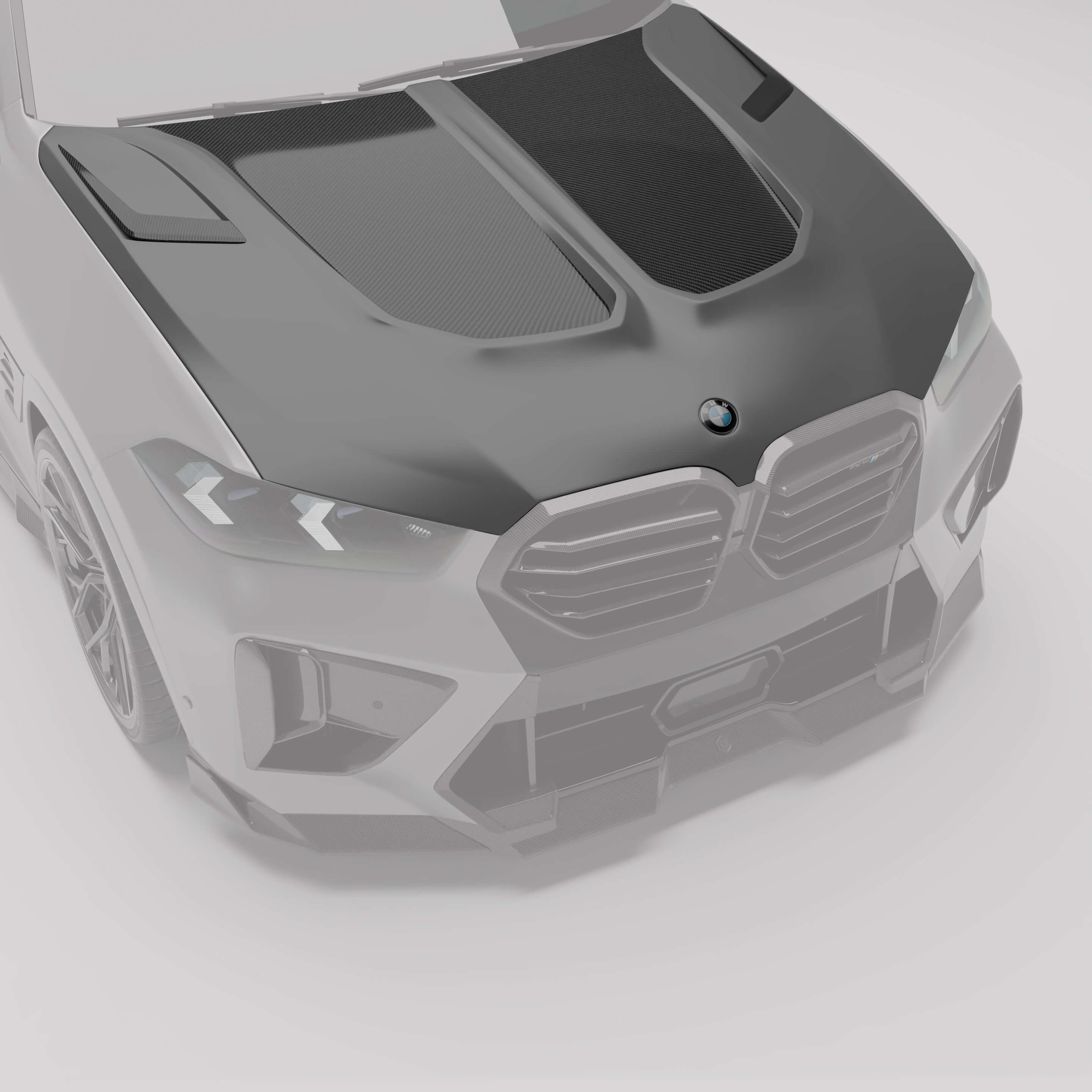 BMW X6M F96 LCI Carbon Fiber Hood - Revozport