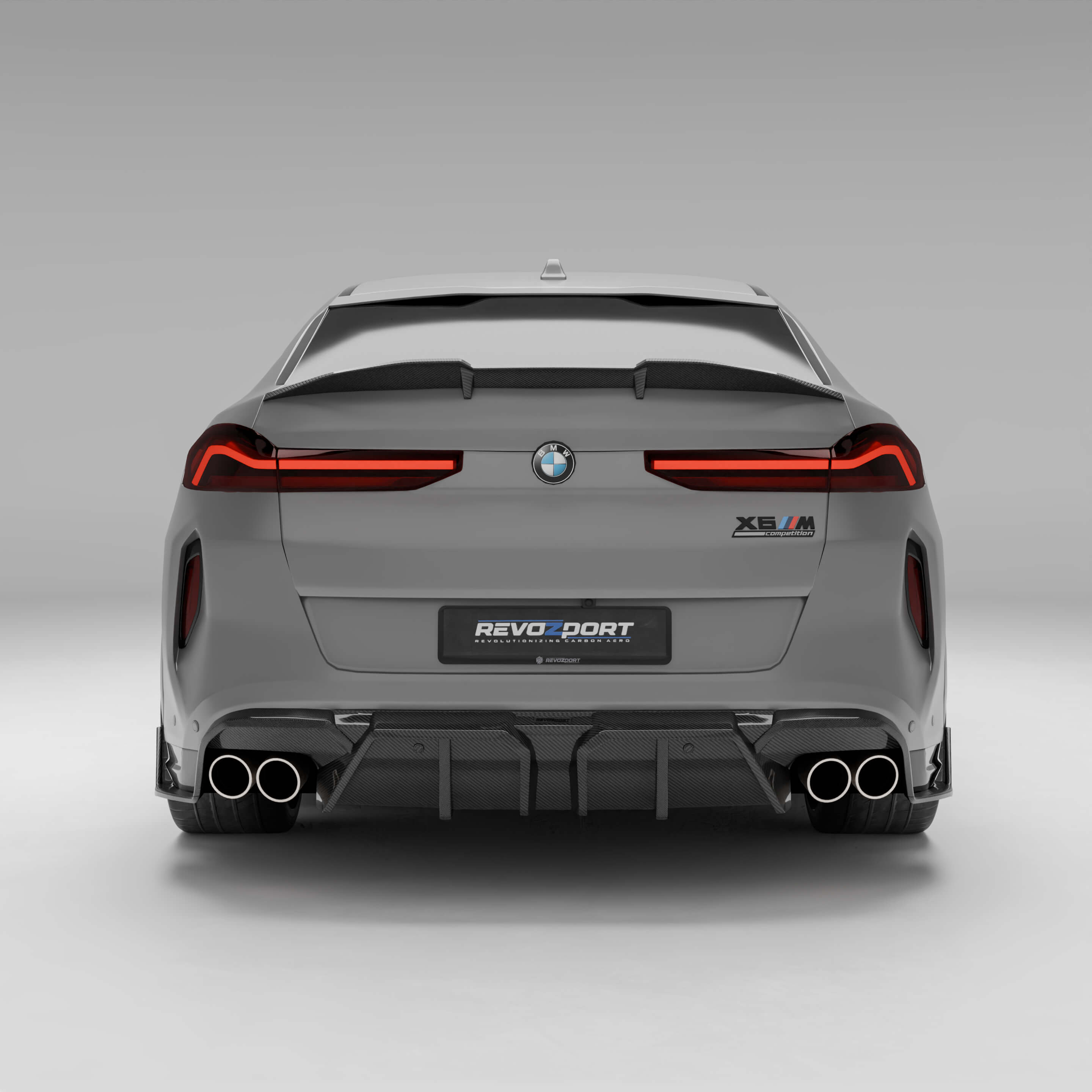 BMW X6M F96 LCI Carbon Fiber Spoiler - Revozport
