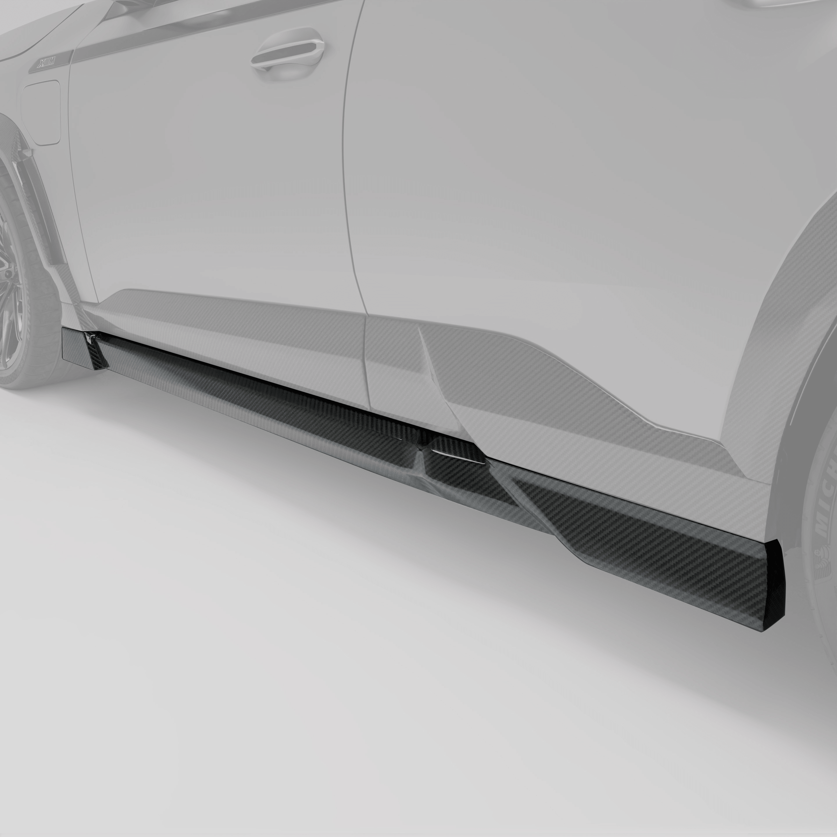 BMW XM G09 Carbon Fiber Side Skirts | RevoZport – Revozport