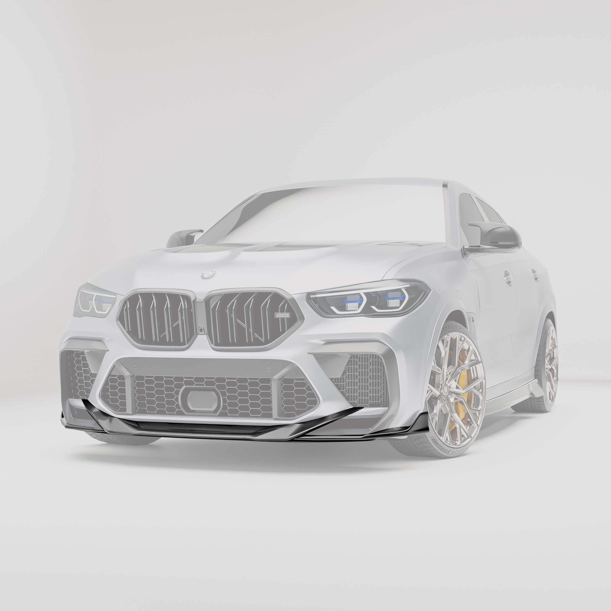 chu_Lip BMW X6M F96 Pre-LCI Carbon Fiber Front Lip | RevoZport – Revozport