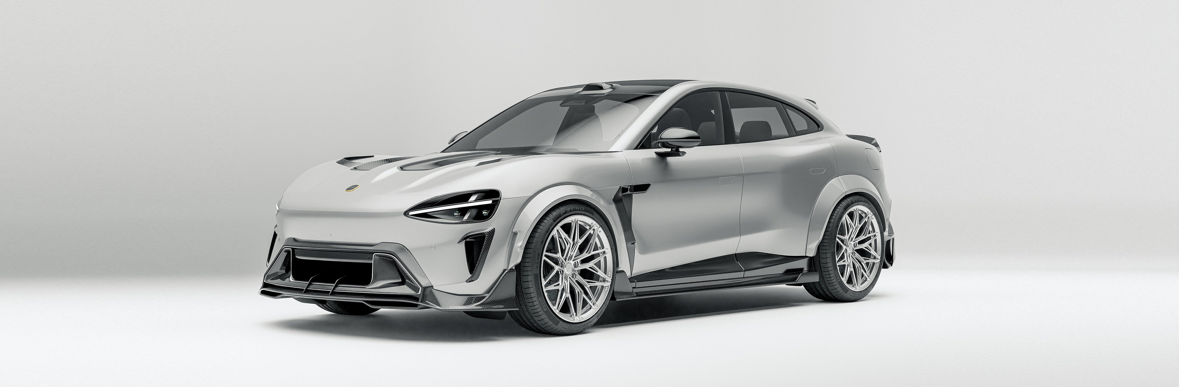 Xiaomi YU7 RevoZport carbon fiber body kit front view