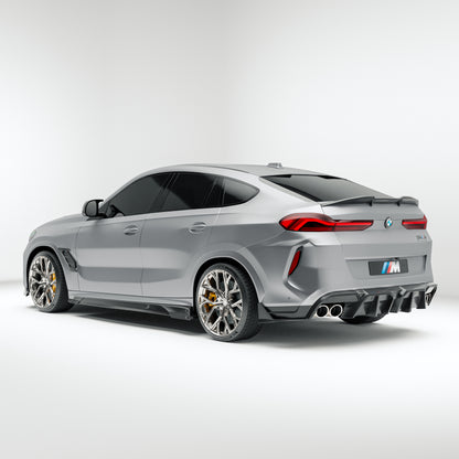 BMW X6M F96 LCI 碳纤维后扩散器