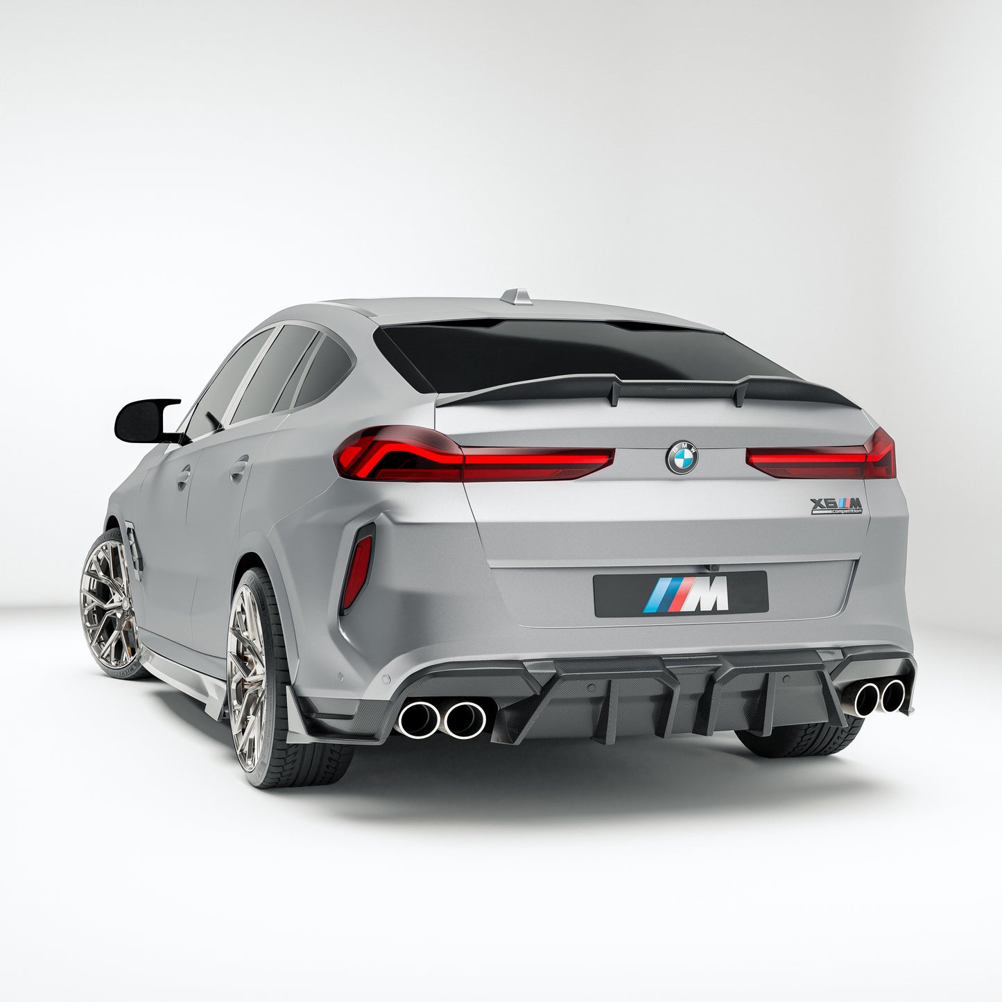 BMW X6M F96 LCI 碳纤维后扩散器