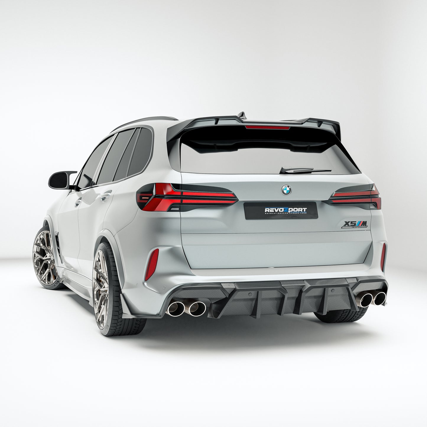 BMW X5M F95 LCI 碳纤维后扩散器