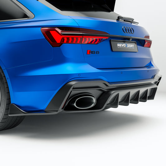 Audi RS6 C8 Avant 2020+ Carbon Fiber Rear Diffuser