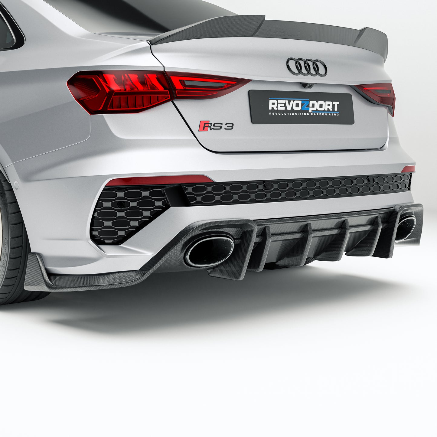 Audi RS3 8Y Limousine Carbon Fiber Rear Diffuser