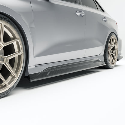 Audi RS3 8Y Limousine Carbon Fiber Side Skirts