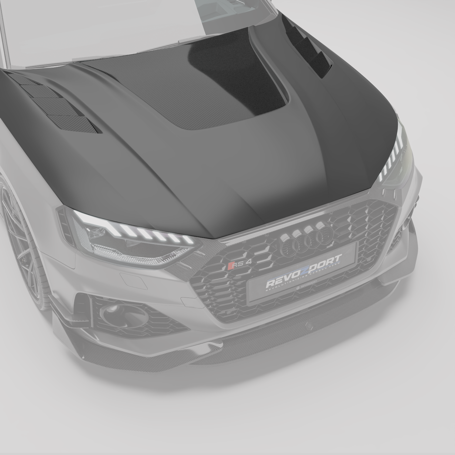 Audi RS4 B9.5 Facelift Carbon Fiber Hood