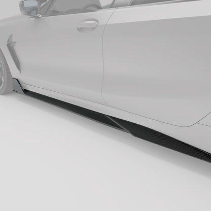 BMW M8 F93 Carbon Fiber Side Skirts