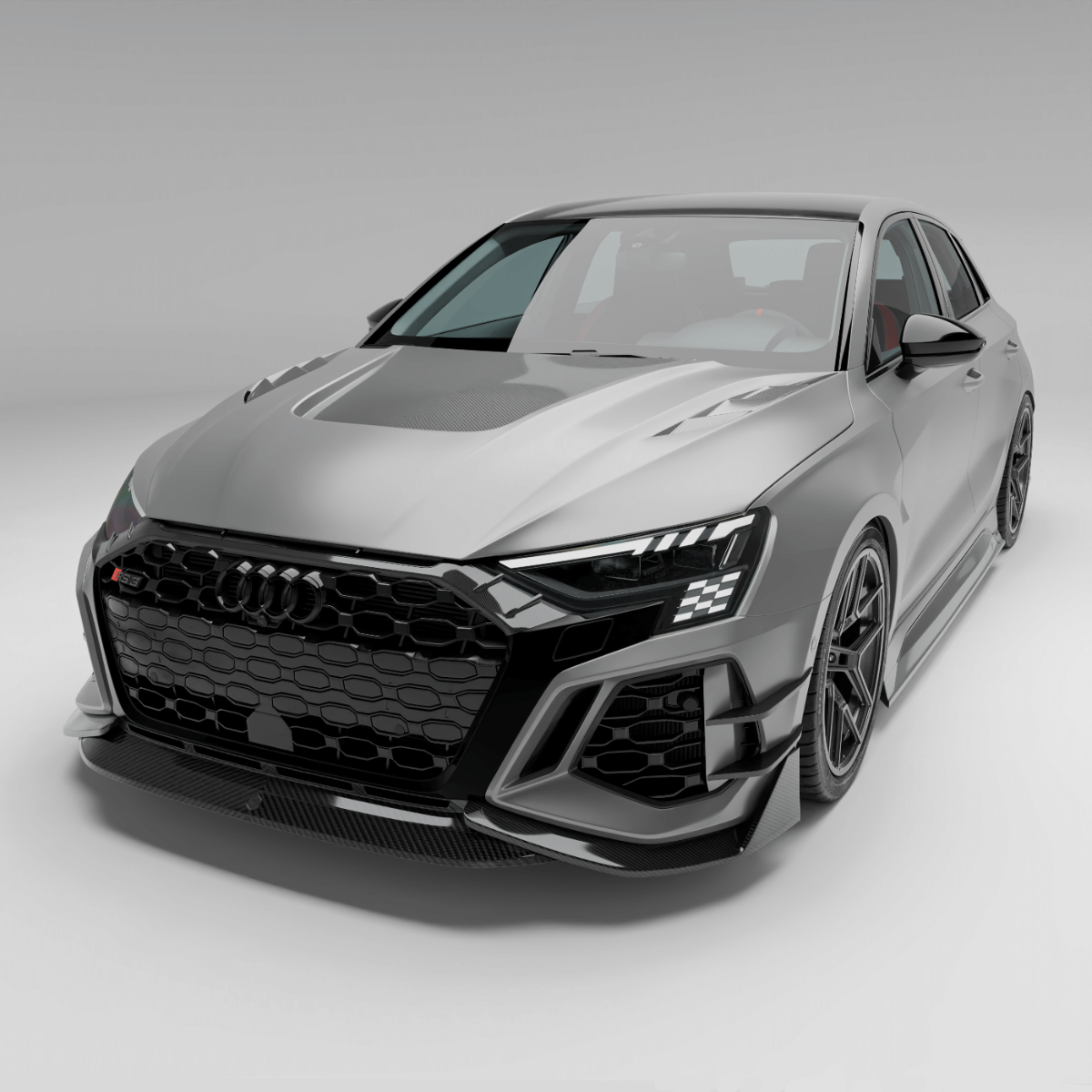 Audi RS3 8Y Sportback Carbon Fiber Front Lip