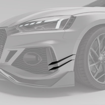 Audi RS5 B9.5 Facelift Sportback Carbon Fiber Canards - Revozport