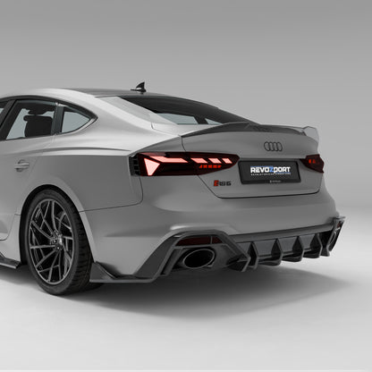 Audi RS5 B9.5 Facelift Sportback Carbon Fiber Rear Diffuser - Revozport