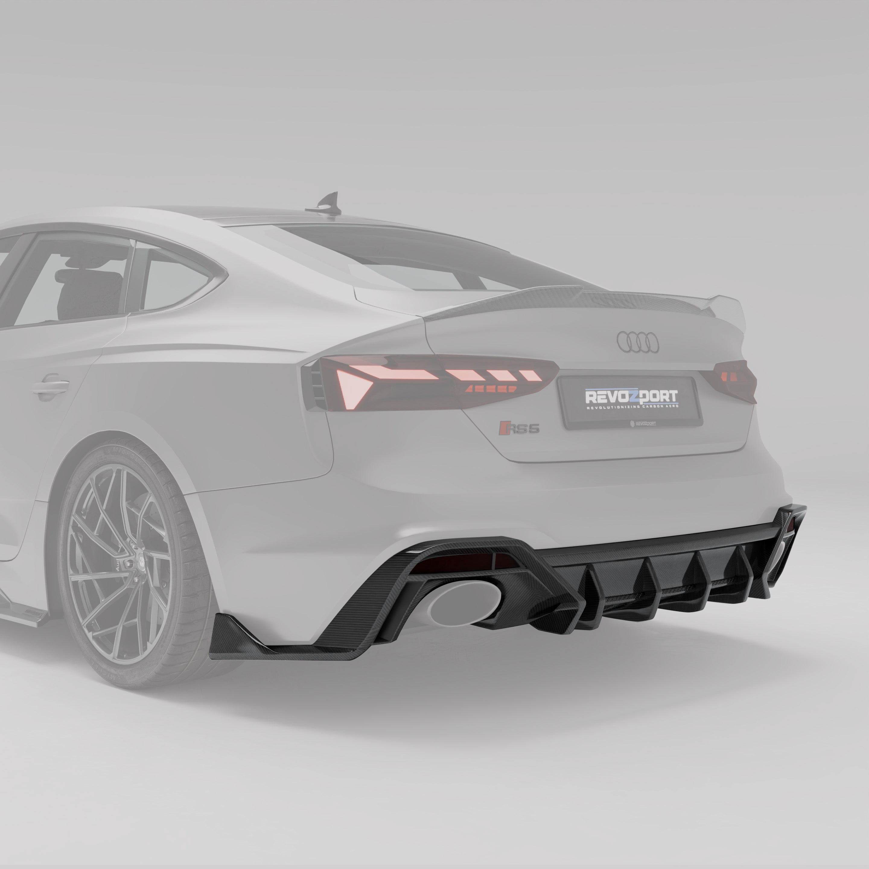 Карбоновий задній дифузор для Audi RS5 B9.5 Sportback - Image 1