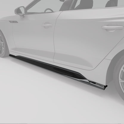 Audi RS5 B9.5 Facelift Sportback Carbon Fiber Side Skirts - Revozport