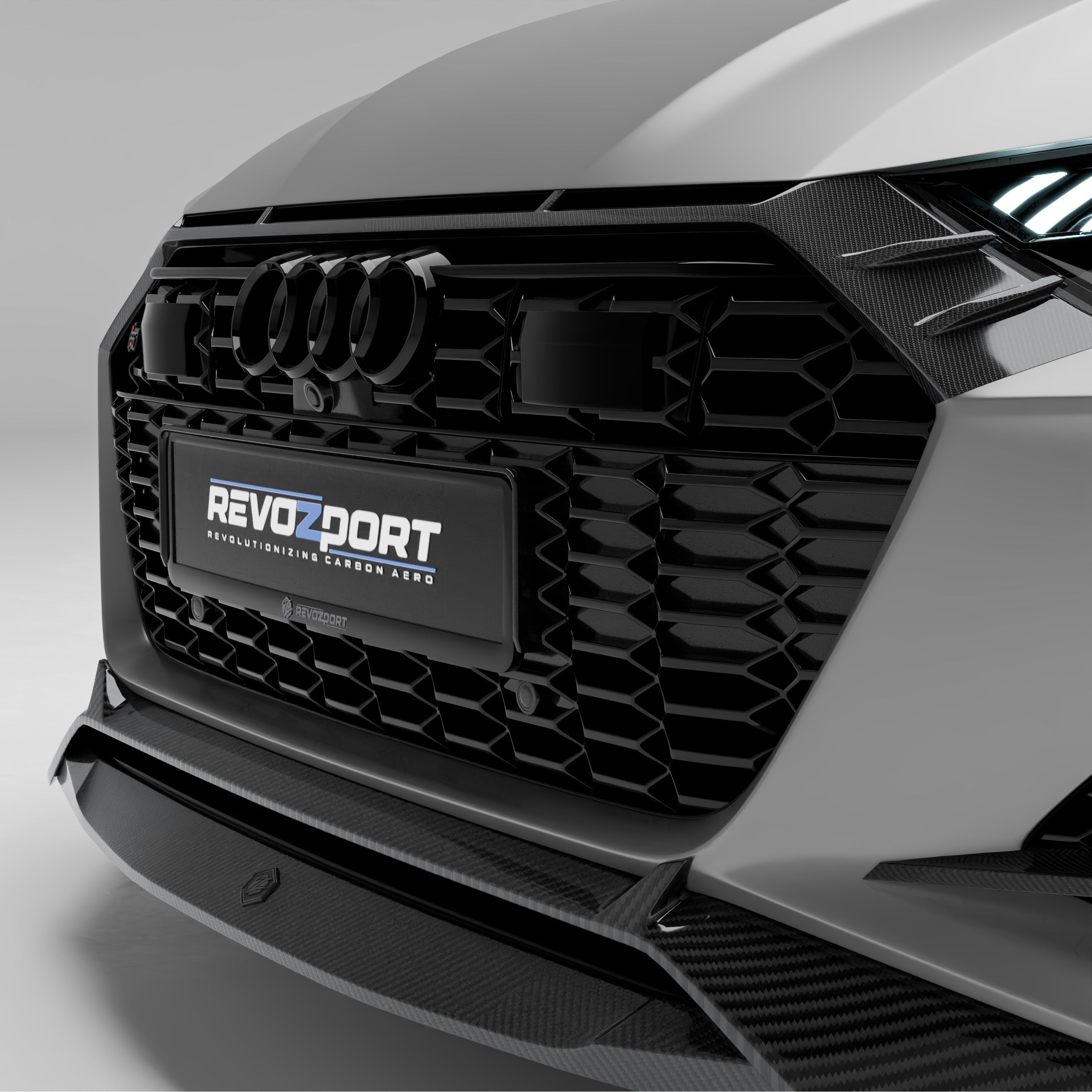 Audi RS6 C8 Carbon Fiber Front Grill - Revozport