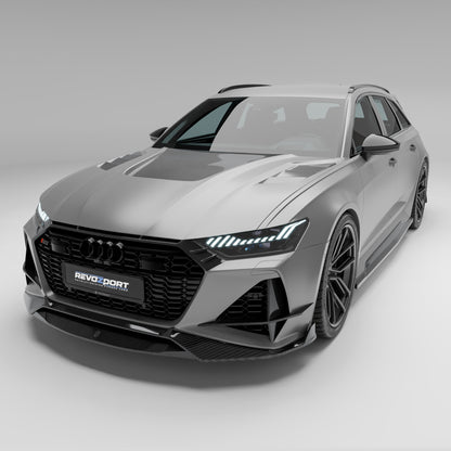 Audi RS6 C8 Carbon Fiber Hood - Revozport