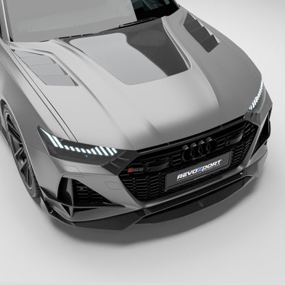 Audi RS6 C8 Carbon Fiber Hood - Revozport
