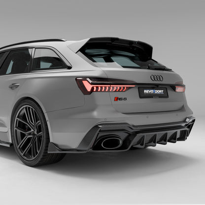 Audi RS6 C8 Carbon Fiber Rear Diffuser - Revozport