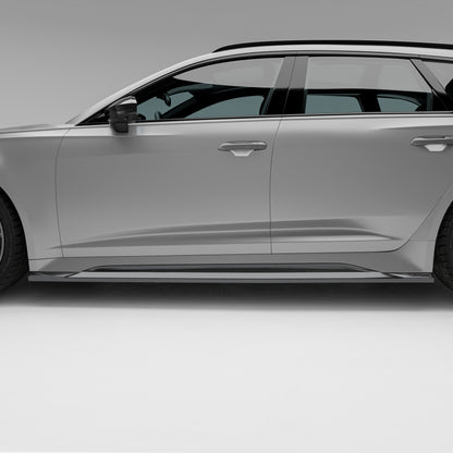 Audi RS6 C8 Carbon Fiber Side Skirts - Revozport