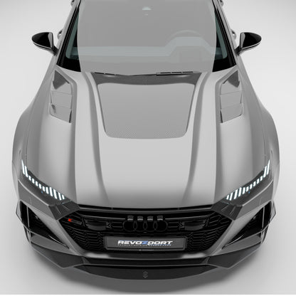 Audi RS7 C8 Carbon Fiber Hood - Revozport
