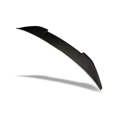 Audi RS5 B9 5 Coupe Carbon Fiber Rear Spoiler Revozport White Base Actual Photos