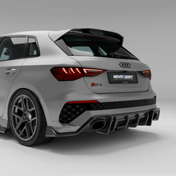 Audi RS3 8Y Sportback Cabon Fiber Rear Diffuser Revozport