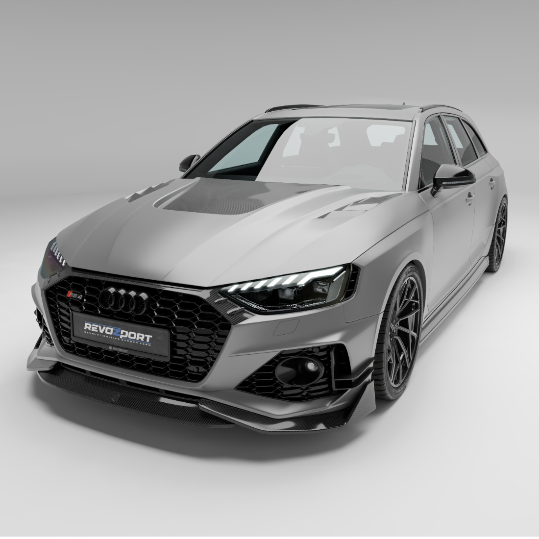 Audi RS4 B9.5 Facelift Avant Carbon Fiber Renderings
