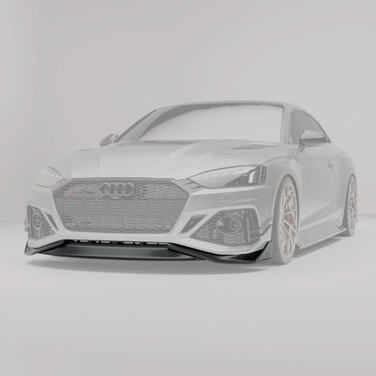 Audi RS5 coupe carbon fiber frot lip full-viewwith protruding sections