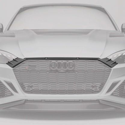 Audi RS5 coupe carbon fiber grille close-up with protruding sections