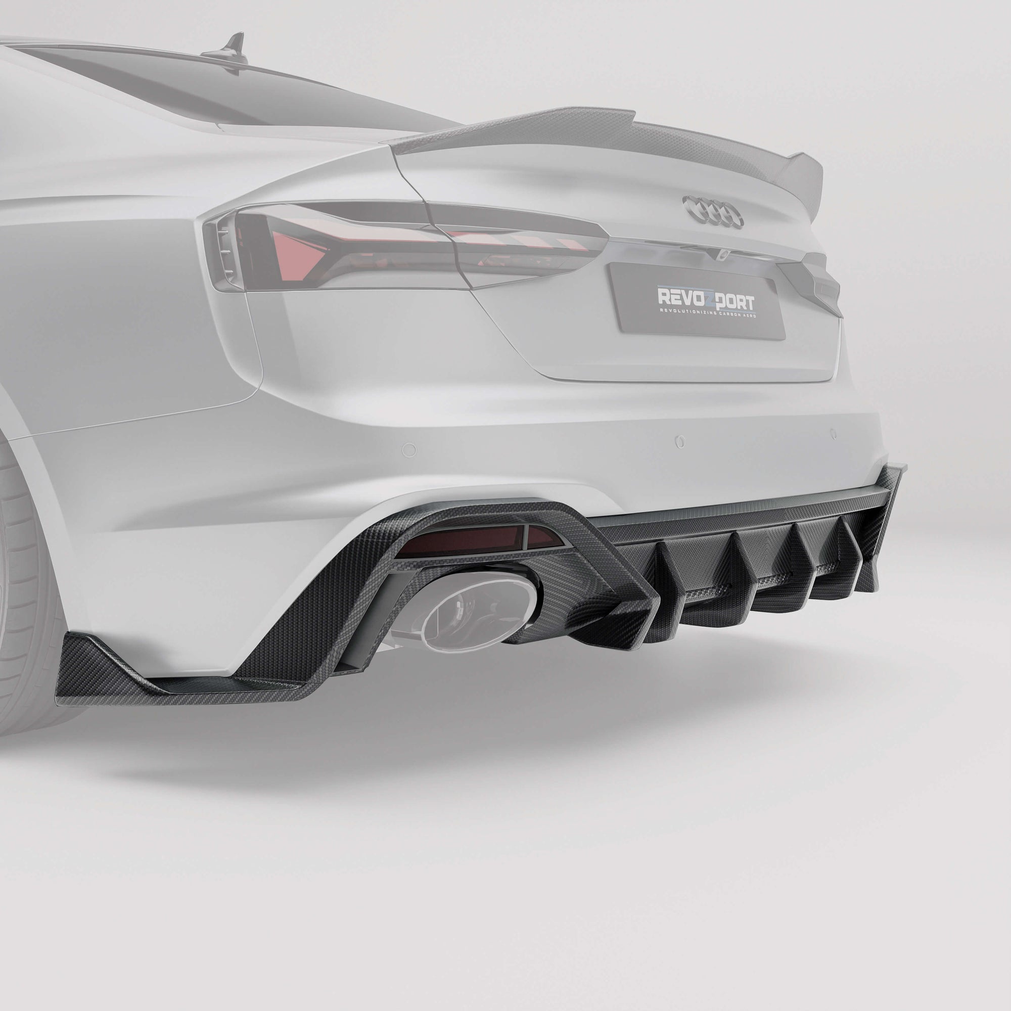 Audi RS5 B9.5 Coupe Carbon Fiber Rear Diffuser