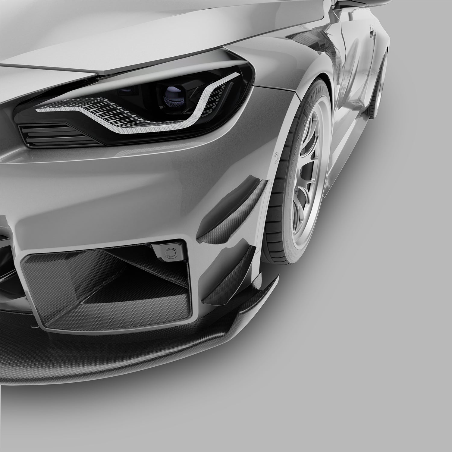 bmw-m2-g87-carbon-fiber-front-bumper-canards---revozport