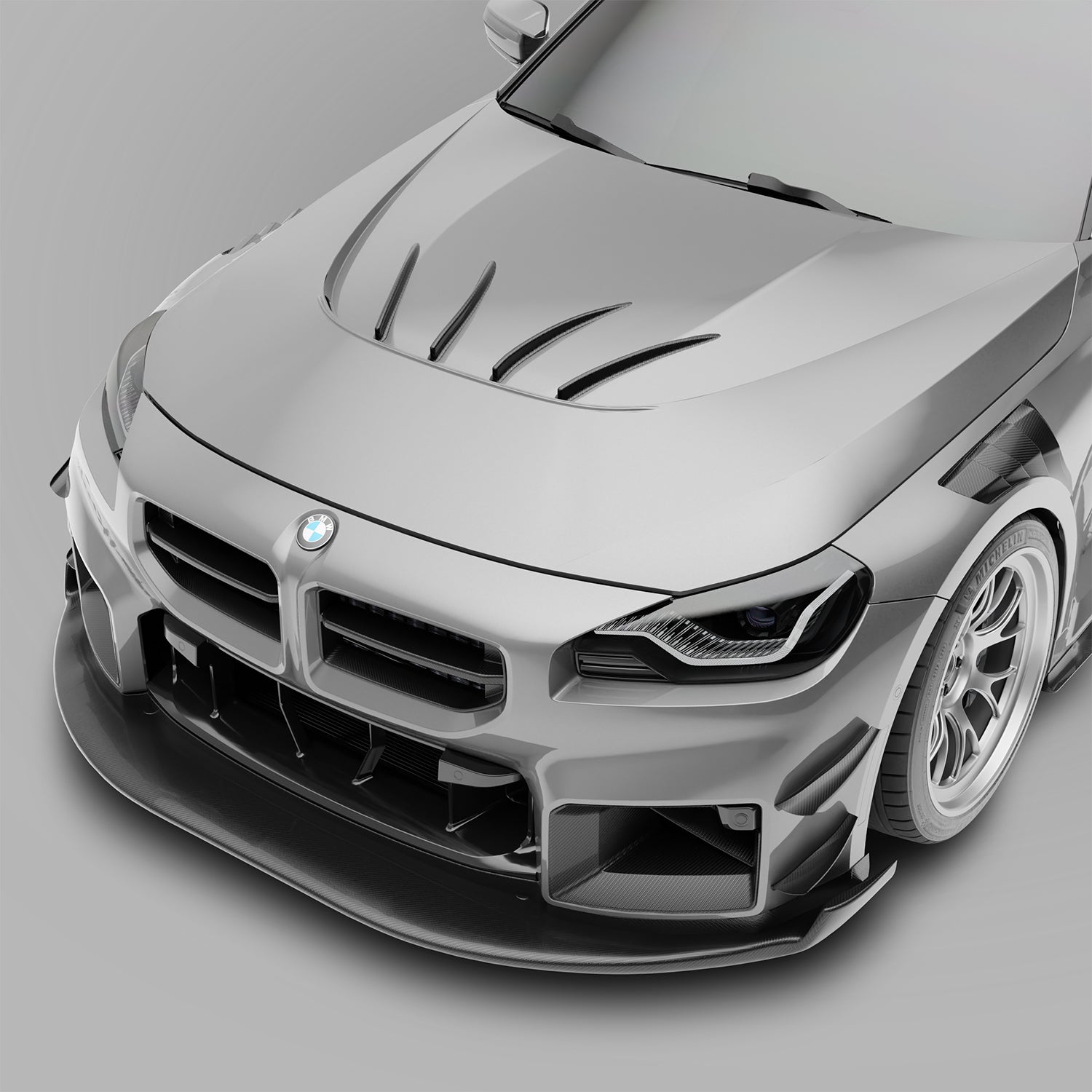 BMW M2 G87 Carbon Fiber Aero Hood & Strakes